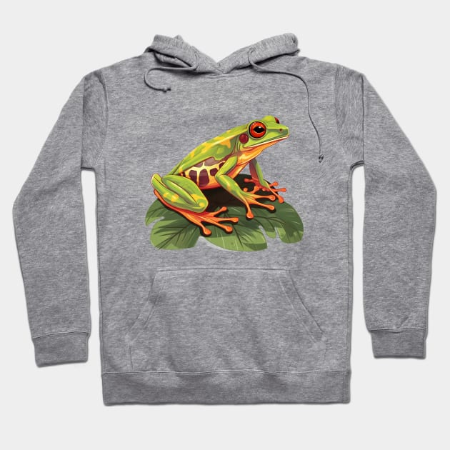 Red Eyed Tree Frog Hoodie by zooleisurelife